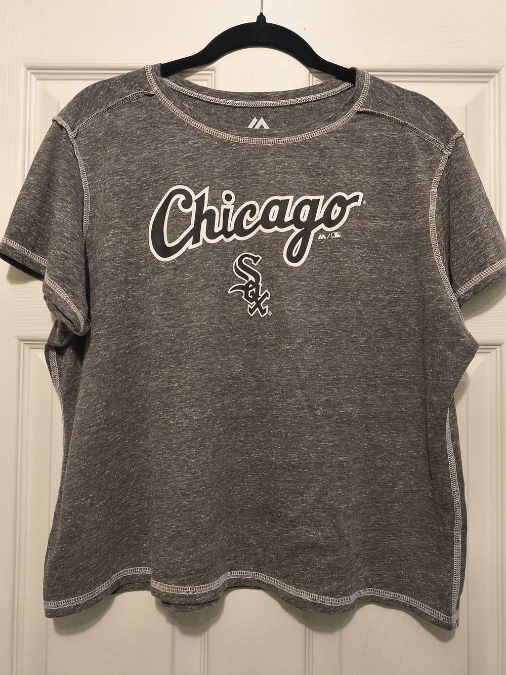 Majestic Chicago White Sox Grey Short-Sleeve Tee Size 2xl